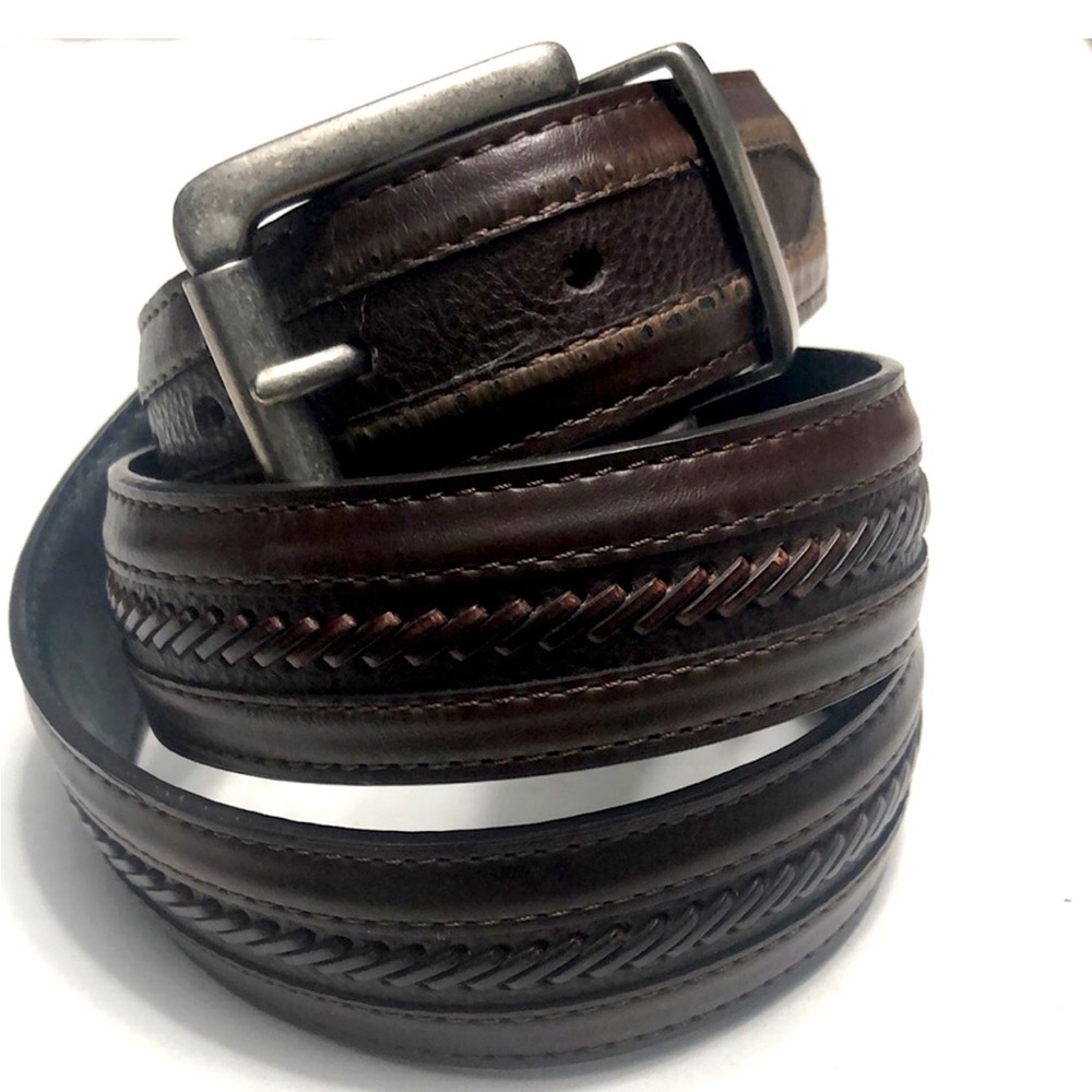 Columbia Reversible Black and Brown Leather Belt size 34
